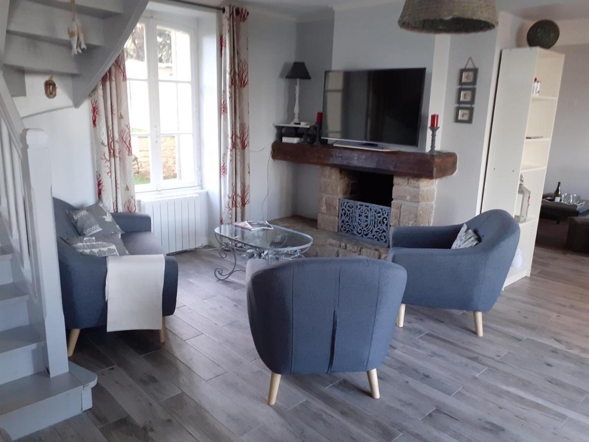 Maison Vue Exeptionnelle Sur La Mer Lancieux Exterior foto
